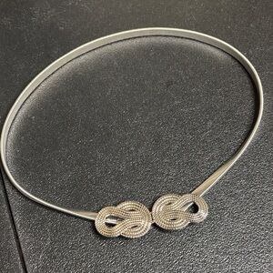 Vintage Retro Bungee Silver Tone Belt 80’s 90’s